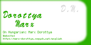 dorottya marx business card
